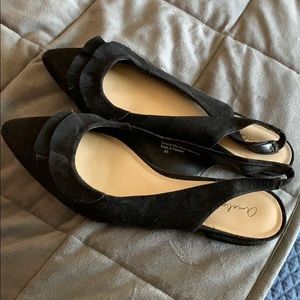 Black Flats Size 6 1/2